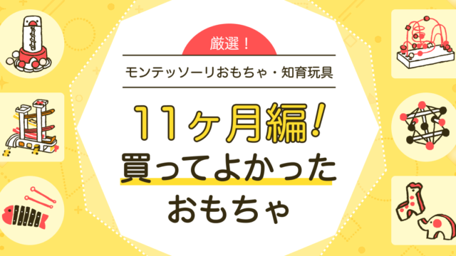 【11ヶ月】買ってよかったおもちゃ（知育玩具）を紹介