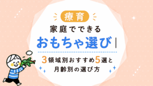 療育。家庭でできるおもちゃ選び｜3領域別おすすめ5選と月齢別の選び方