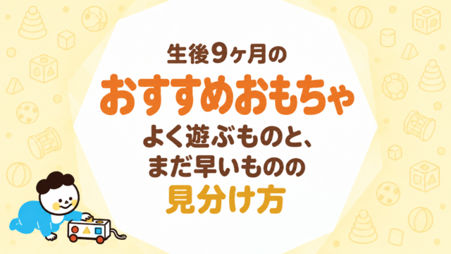 生後9ヶ月のおもちゃ