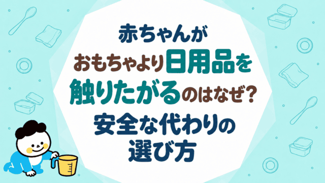赤ちゃんがおもちゃより日用品を触りたがるのはなぜ？安全な代わりの選び方